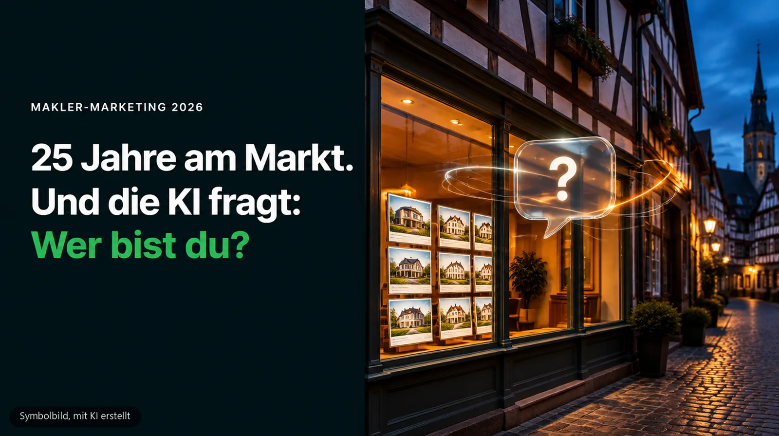 25 Jahre am Markt und die KI fragt: Wer bist du?